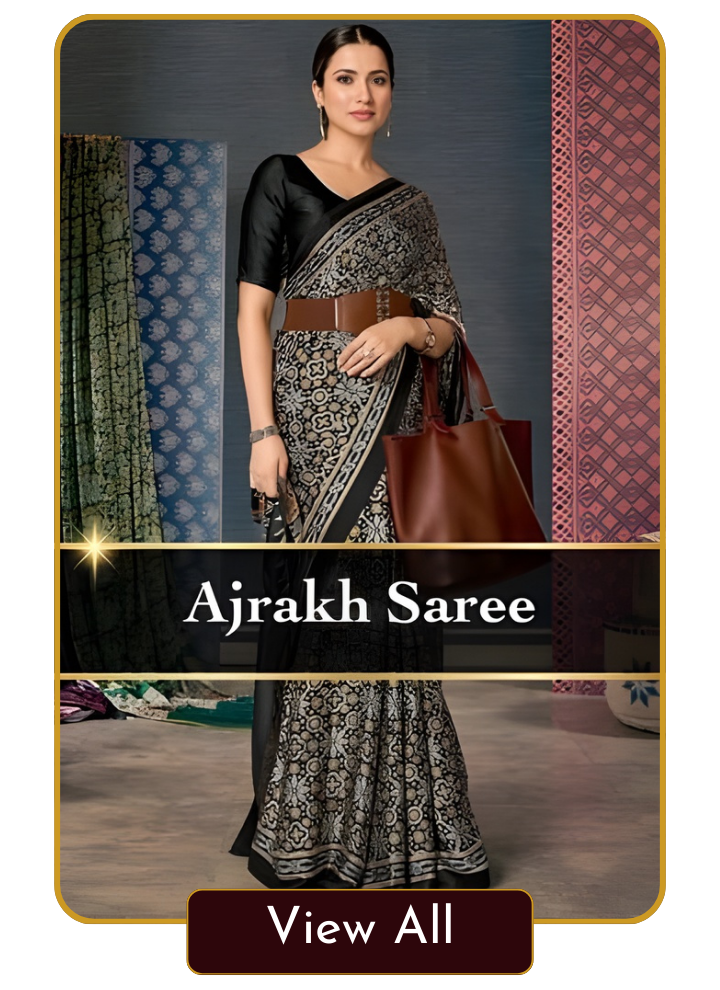 Ajrakh Saree