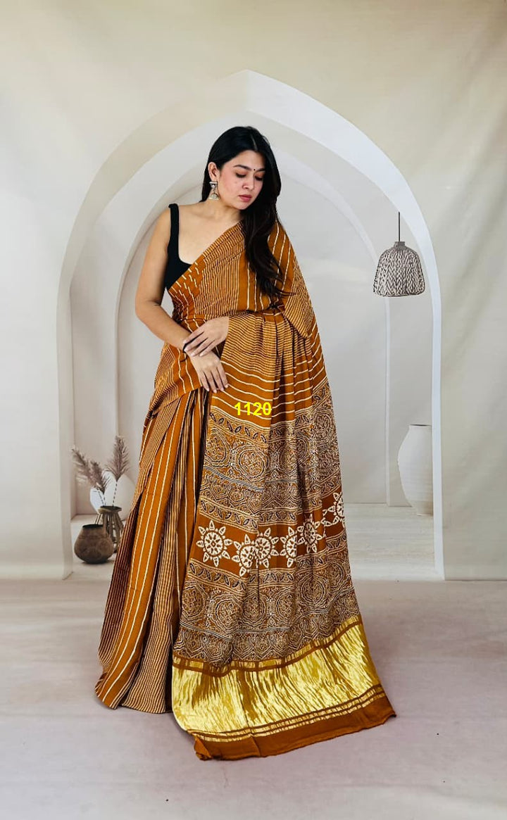 Amber Chanderi Weave